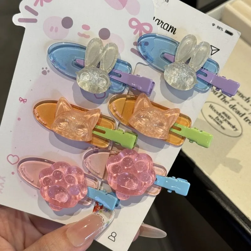 

Disney Zootopia Hair Clip Judy Nick Kawaii Cartoon Barrettes Hairpin Fashion Transparent Girls Women Headwear Accessories Gifts