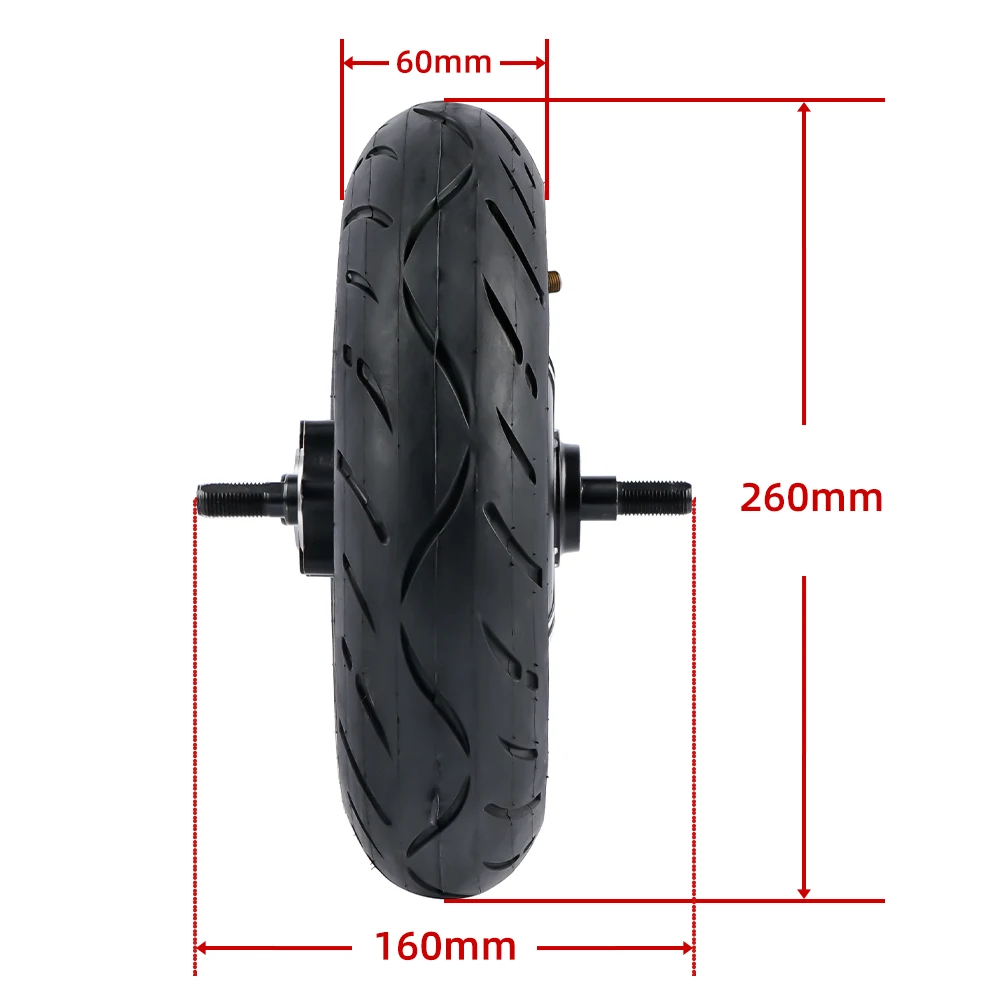 Electric Scooter Hub Motor 10 Inch 48V 500W 1000W Disc Brake  Brushless Vacuum Tire E-Bike Motor Replacement For KUGOO E-scooter