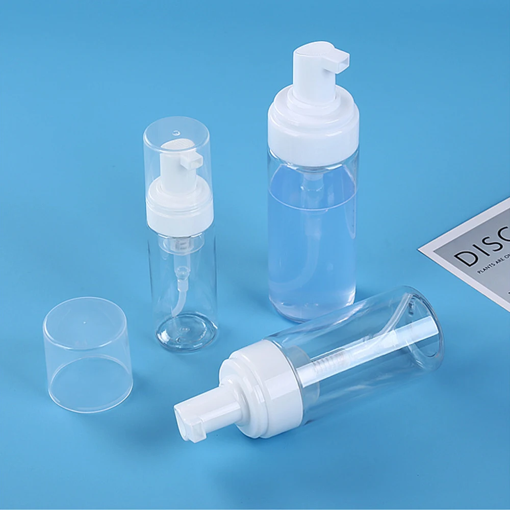 10/20/30pcs 150ml 200ml Foam Pump Bottles Clear Plastic Foaming Soap Dispenser Cleanser Hand Sanitizer Shampoo Container Travel
