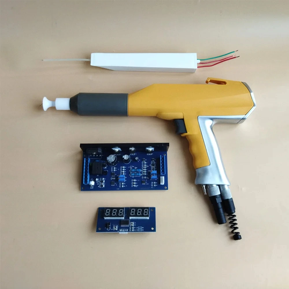 GM03 powder coating gun kit equipped with CB-GM03 control circuit board for electrostatic powder coating machine equipment