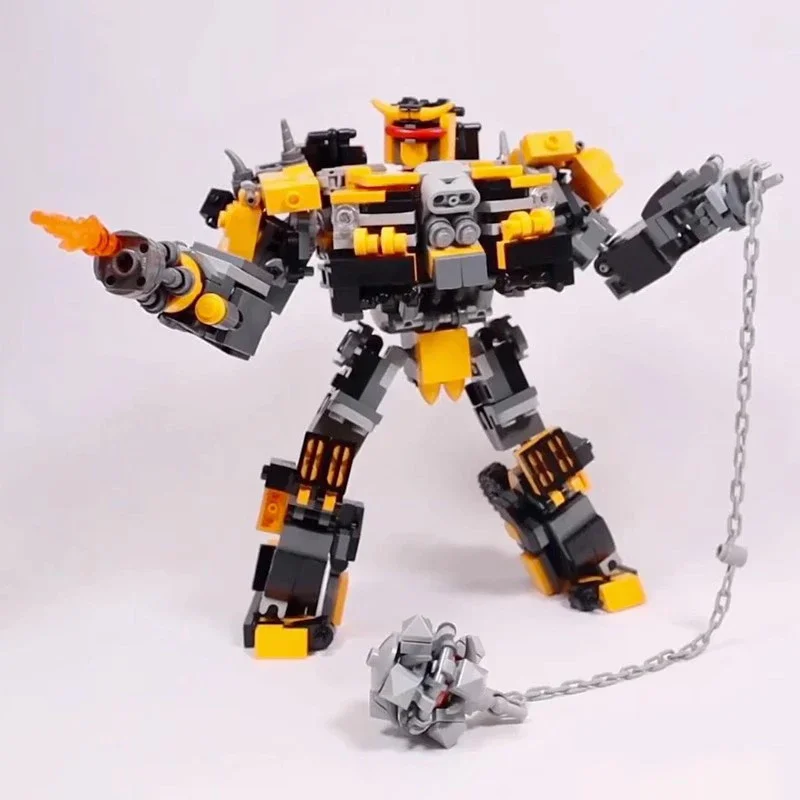 MOC Building Blocks Deformation Mecha Beast Warrior Assembly High Difficulty Model Robot Send Children's Toys Boy Holiday Gift