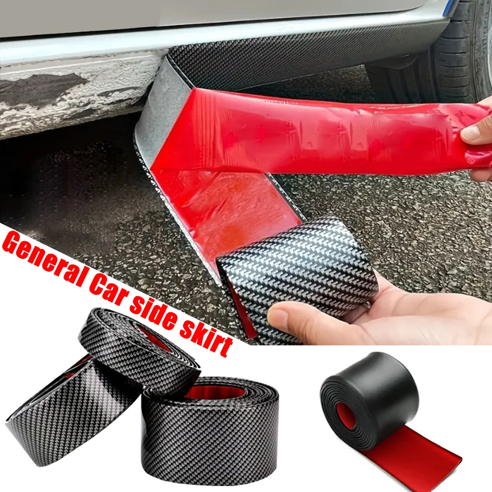 

Car Bumper Stickers Carbon Fiber Cars Body Vinyl Protection Sticker Strip Anti Scratch Film Auto Door Edge Sill Trunk Protector