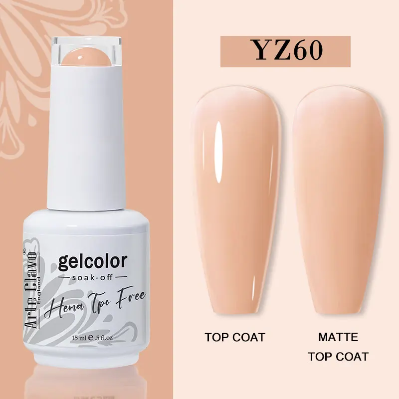 Arte Clavo 116 Kleuren Gel Nagellak 15 ml Kleurrijke Gel Semi Permanente Losweken UV Gel Nail Art DIY Ontwerp vernis Nagelbenodigdheden