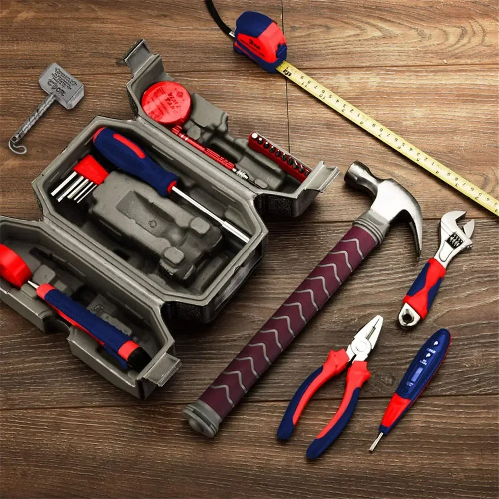 2024 Nordic Myths Hammer Tool Box Household Hand Tool Box Repair Tool Case Tool Organizer Garage Storage No Tools Man Santa Gift