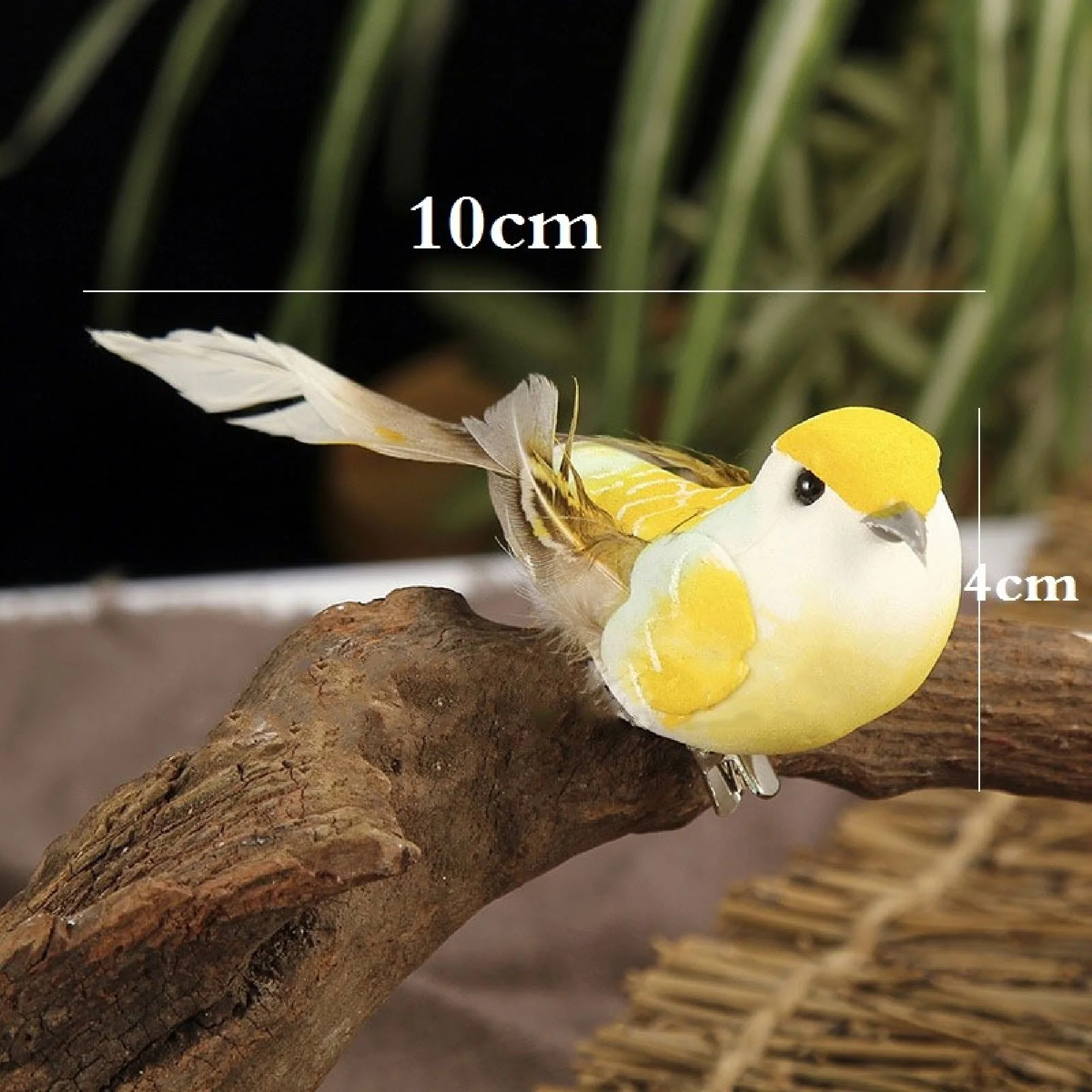 Modelo de pájaro creativo, adornos artesanales decorativos para el hogar, miniaturas de animales, Decoración de mesa, regalo, 6 unidades
