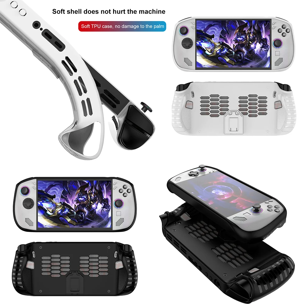 TPU Case for Lenovo Legion Go S Gaming Handheld Shockproof Full Protective Case Anti-Scratch Protective Sleeve Games Accessories