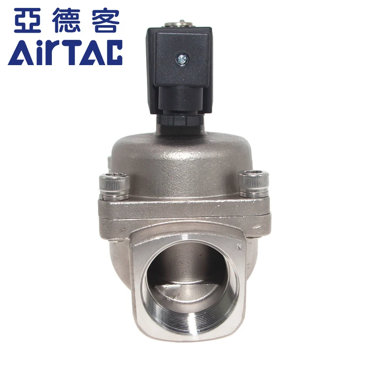 CE 2/2 WAY DC24V Authentic Airtac 2S400-40 1.5Inch NPT thread Airtac Pneumatic Control Solenoid valve