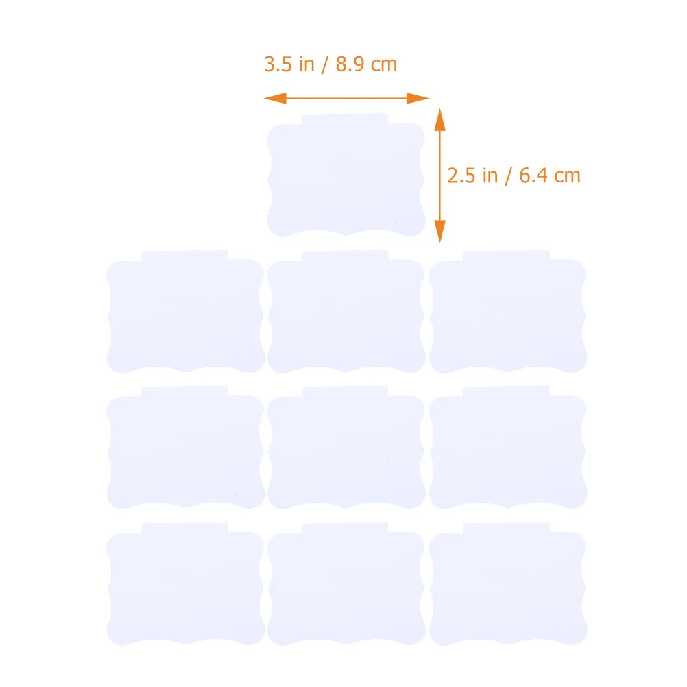 Étiquettes de prix résistantes à l'eau, plaques d'étiquettes effaçables, panier à clipser, étiquettes de signe promotionnelles de supermarché, plaques de signe d'étiquette de prix 10 pièces