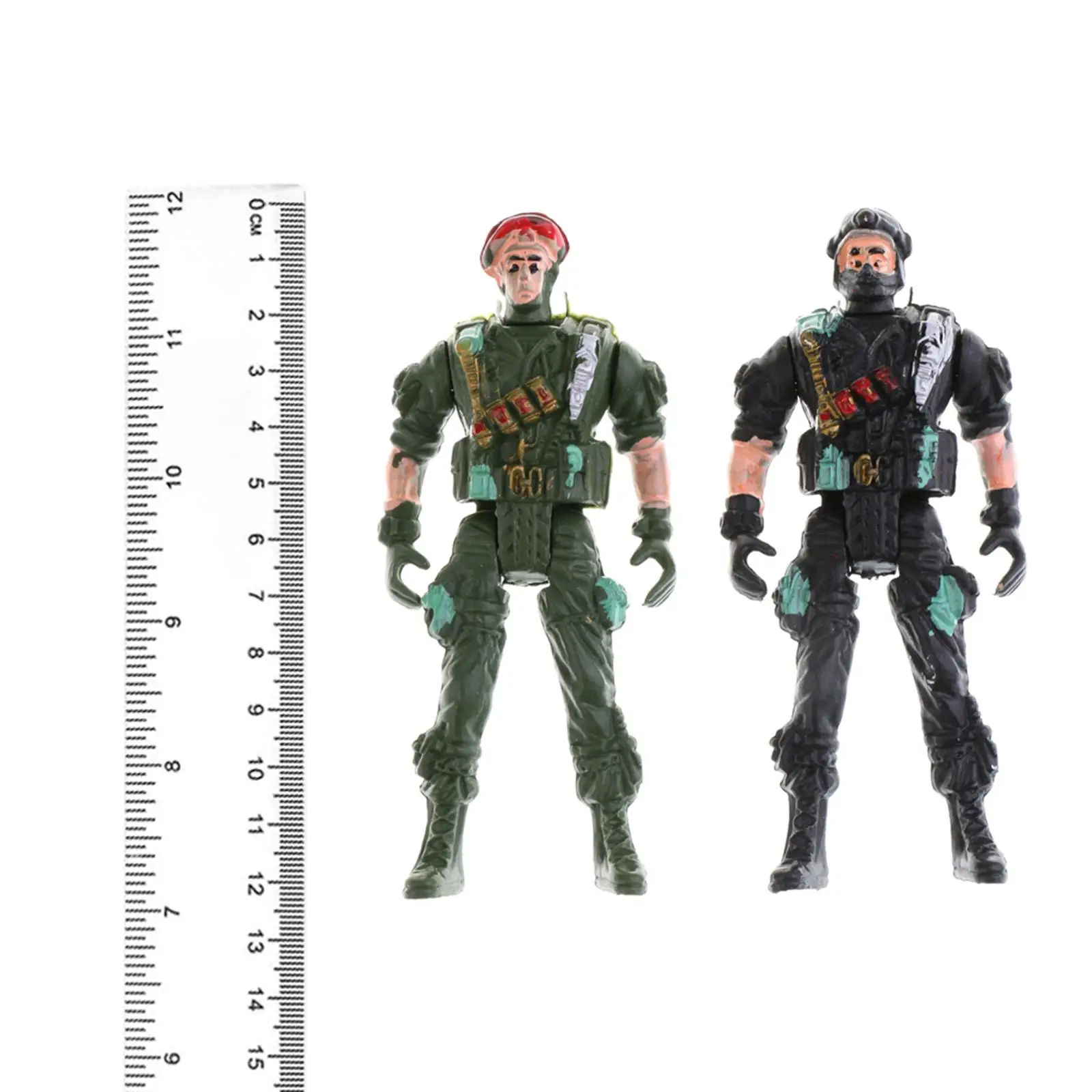 10pcs Play Set, Plastic Toy, 9 Cm, Soldier, Army, Men, Figures, Kids Toys