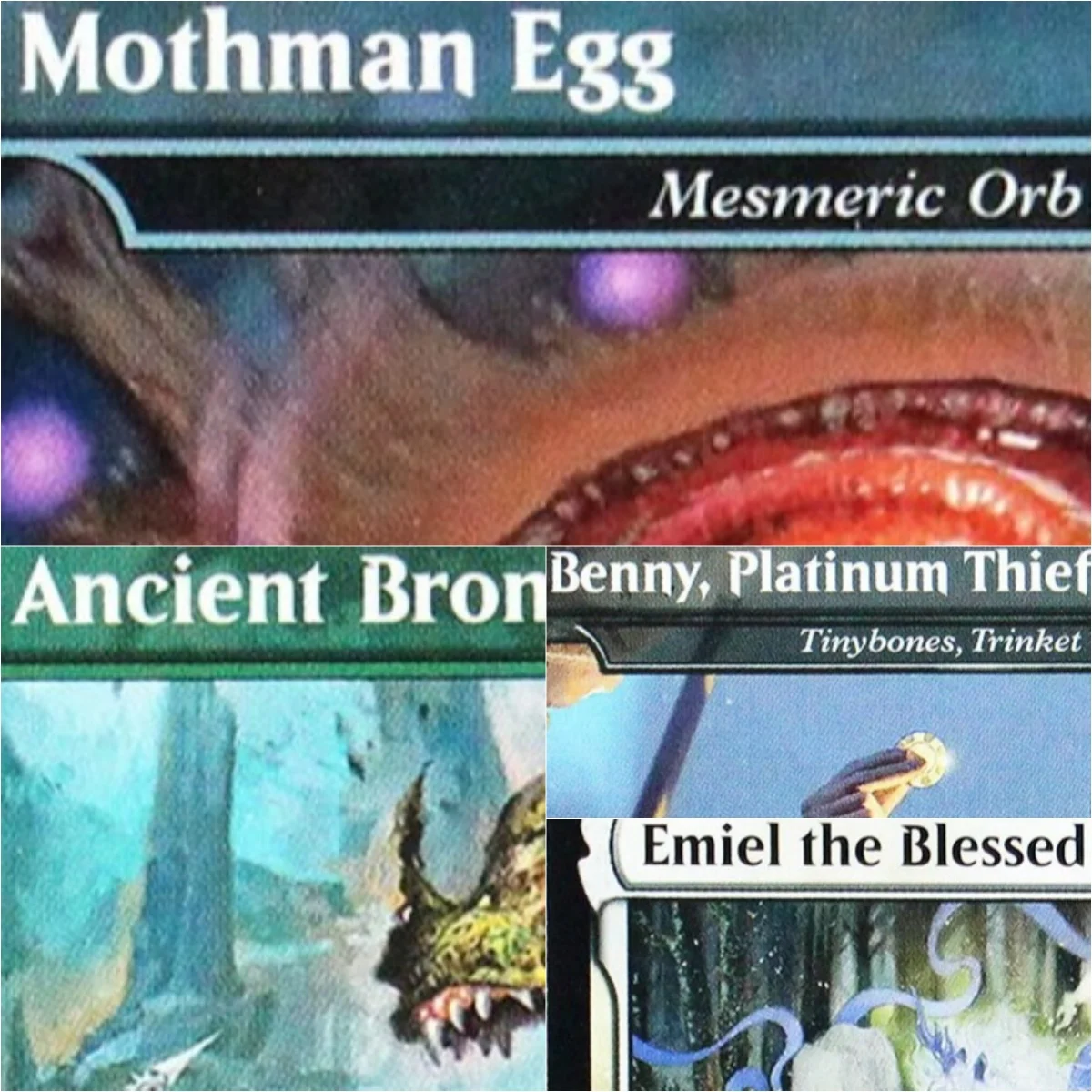 

Holo [Painters Servant/Emiel the Blessed/Ancient Bronze] Magical Proxy Cards Top Quality Gathering Board Playing Trading Cards