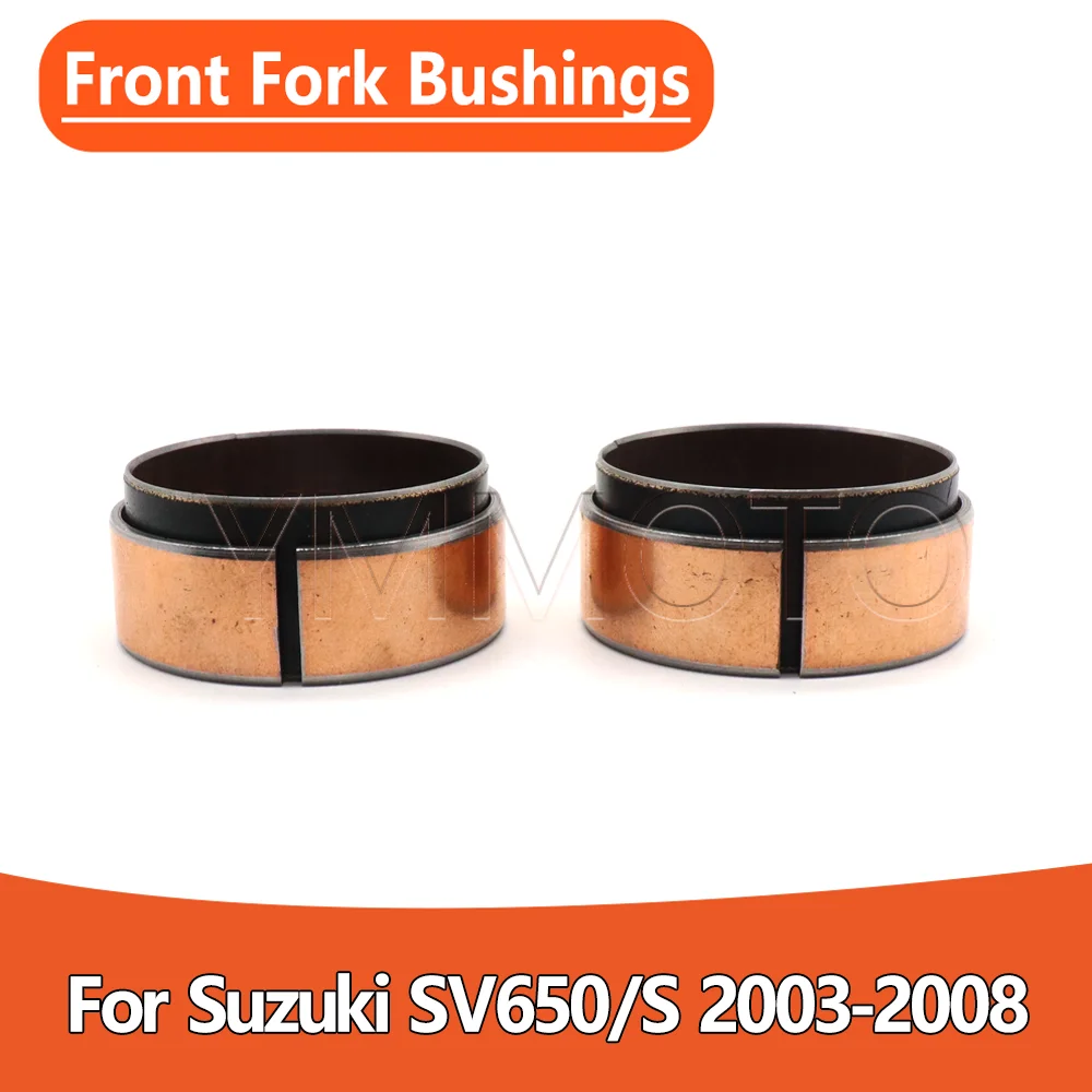 For Suzuki SV650 SV650S SV 650 S 2003 2004 2005 2006 2007 2008 Front Fork Bushings External Guide Rails Shock Absorption Up Down