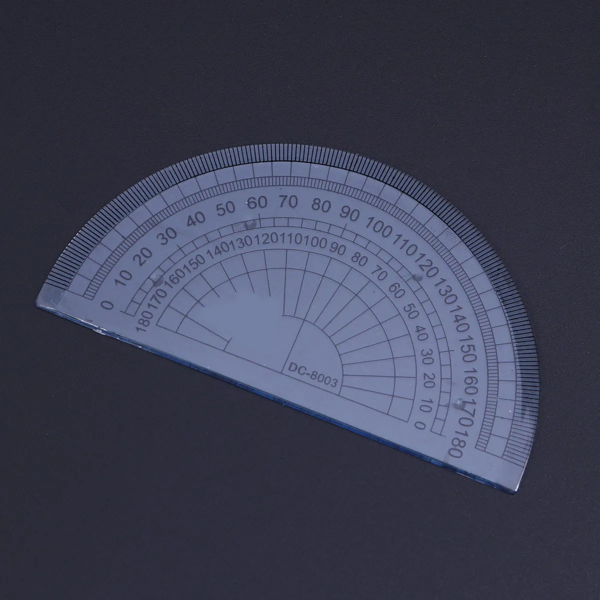 36 pcs Plastic Protractor Circle Angle Measurement Degree Tool Clear Halloween Christmas New Year Geometric Ruler Math Class Set