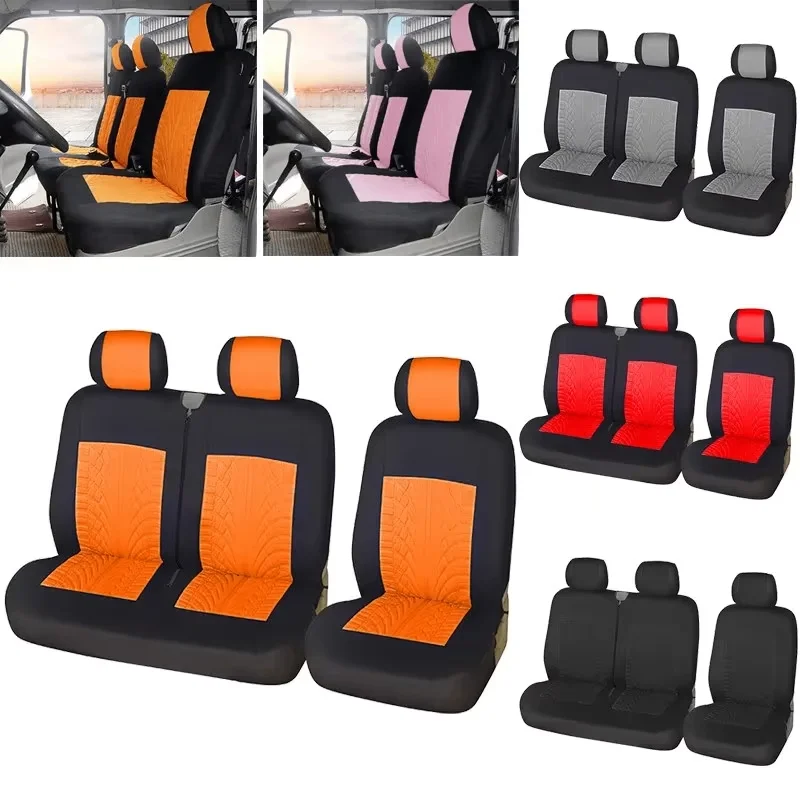 2+1Type Seat Covers Car Seat Cover for Transporter/Van,Universal For Iveco Daily For 2 + 1 Ford Transit For Citroen Jumpy 2005