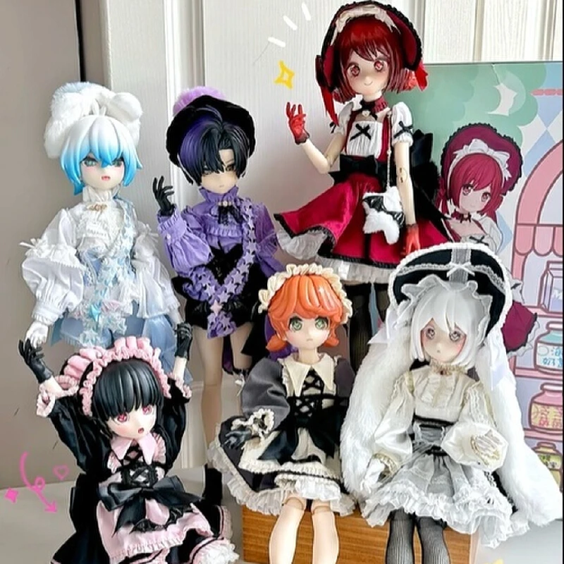 Ufdoll Tea plus Series Blind Box 1/5 BJD Doll Anime Articulated Desktop Ornament Collectible Model Toy mystery box girl gift