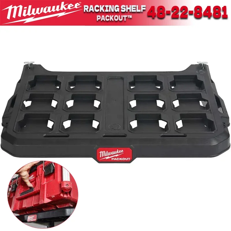 

Milwaukee PACKOUT Racking Shelf Impact Resistance Subject Bearing Storage Spare Parts Goods Shelves MILWAUKEE TOOL 48-22-8481