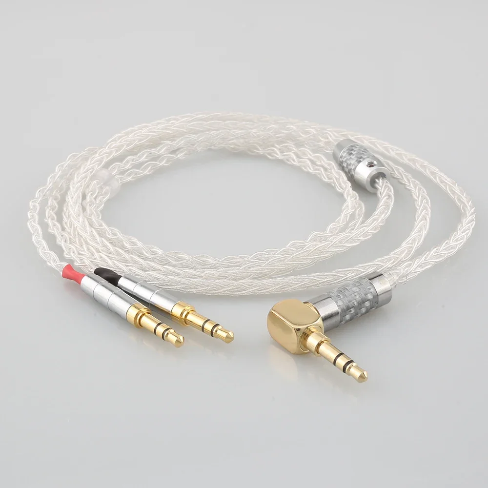 

HiFi 99% Pure Silver 8 Core Headphone Earphone Cable For Focal Clear Elear Elex Elegia Stellia earphone headset