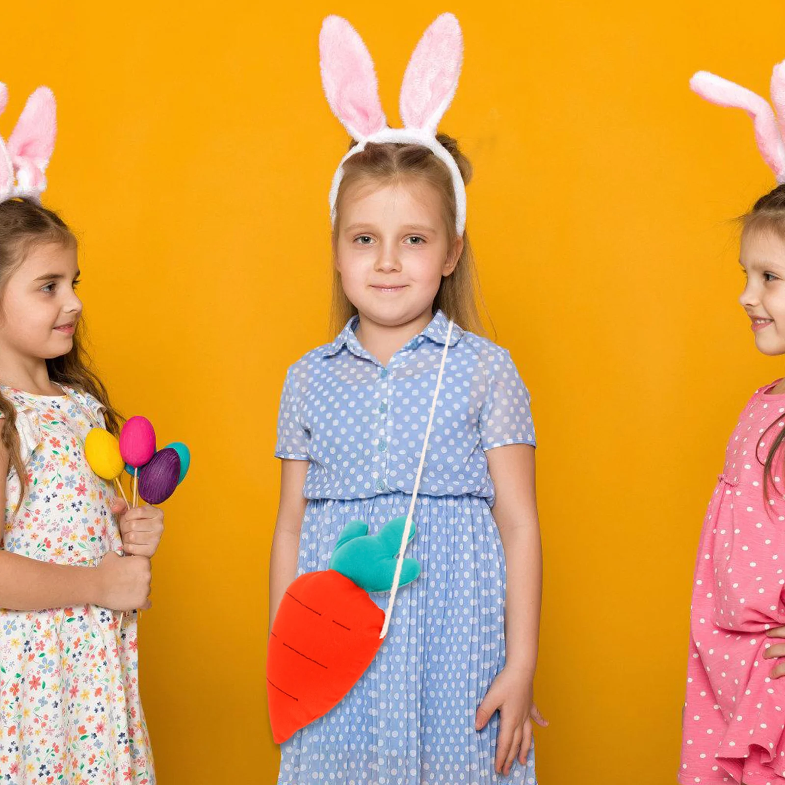 

Carrot Buns Easter Bag Crossbody Girls Purse Teen Shoulder Sling Kids Bags 10 12 Fashion Cloth Rabbit Theme Decorative Practical
