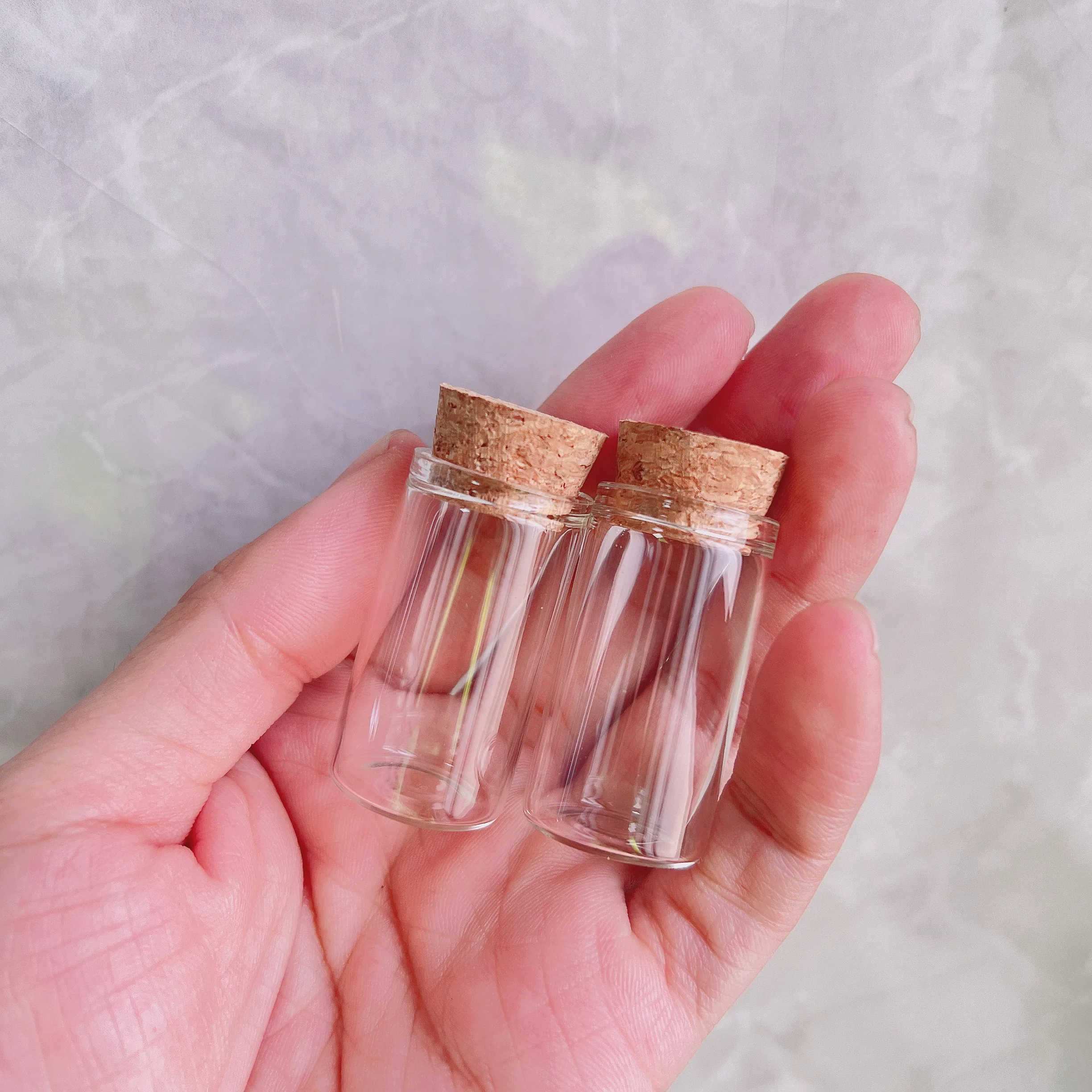 60 PCS 108PCS 17*22*40mm Small Glass Bottles Cork Stoppers DIY Decoration Mini Glass Vials Message Glass Jars Wishing Bottles