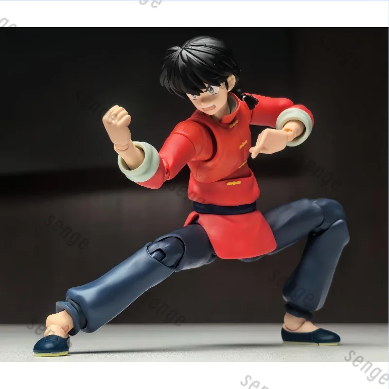 

[Genuine Spot] Bandai SHF Ranma 1/2 Saotome Ranma Chinese Style Red Tang Suit Practice Ver. Actionable Figure Collection Gift