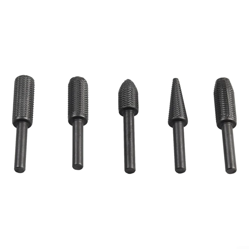 

Classy-5Pcs Set Rotary Rasp File Steel File Router Grinding Burr 6Mm Shank Grindinol For Die Grinder Drill Wood-Working Carving