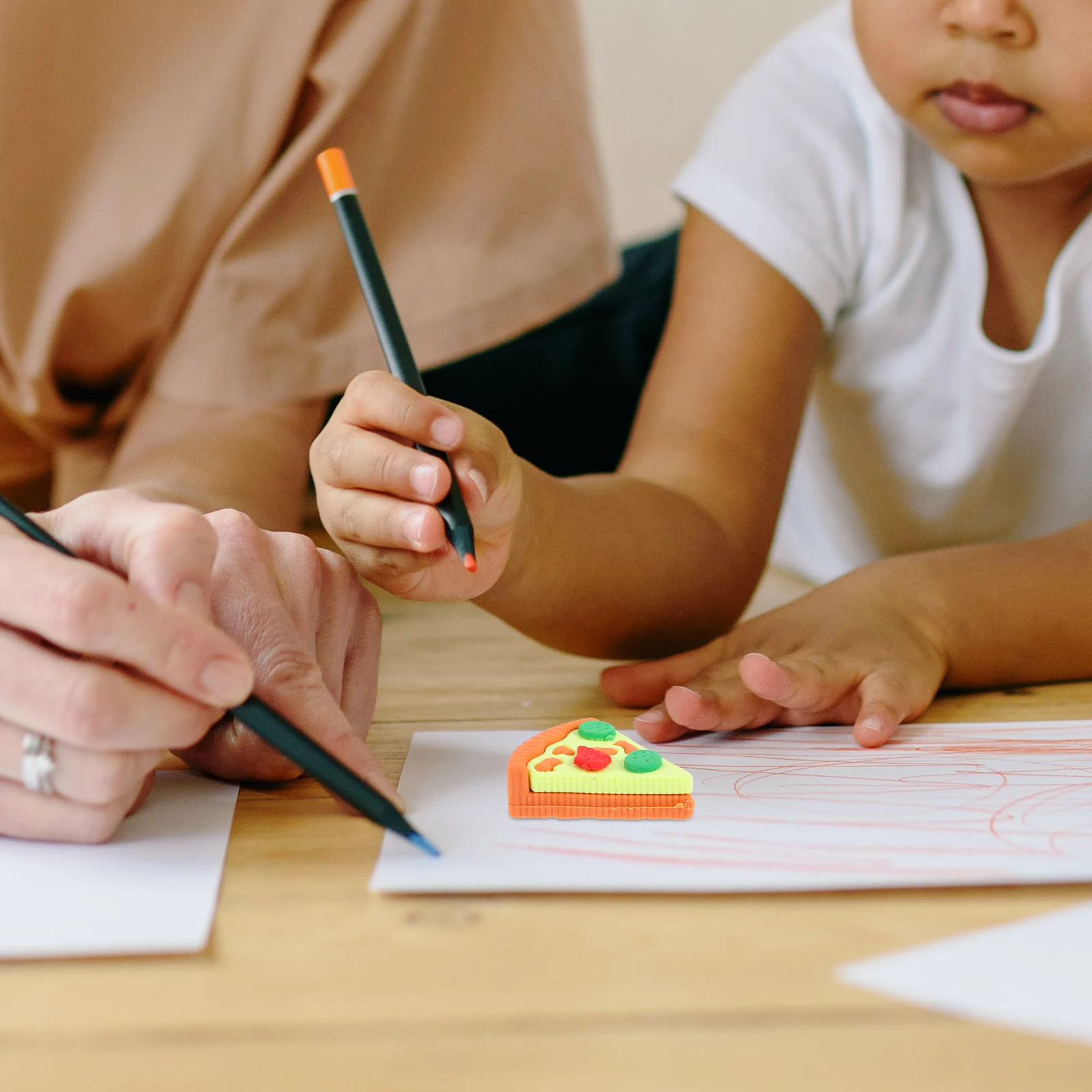 

30Pcs Triangle Pizza Erasers for Cute Mini Erasers Bulk Prizes School Supplies Classroom Rewards Party Favors