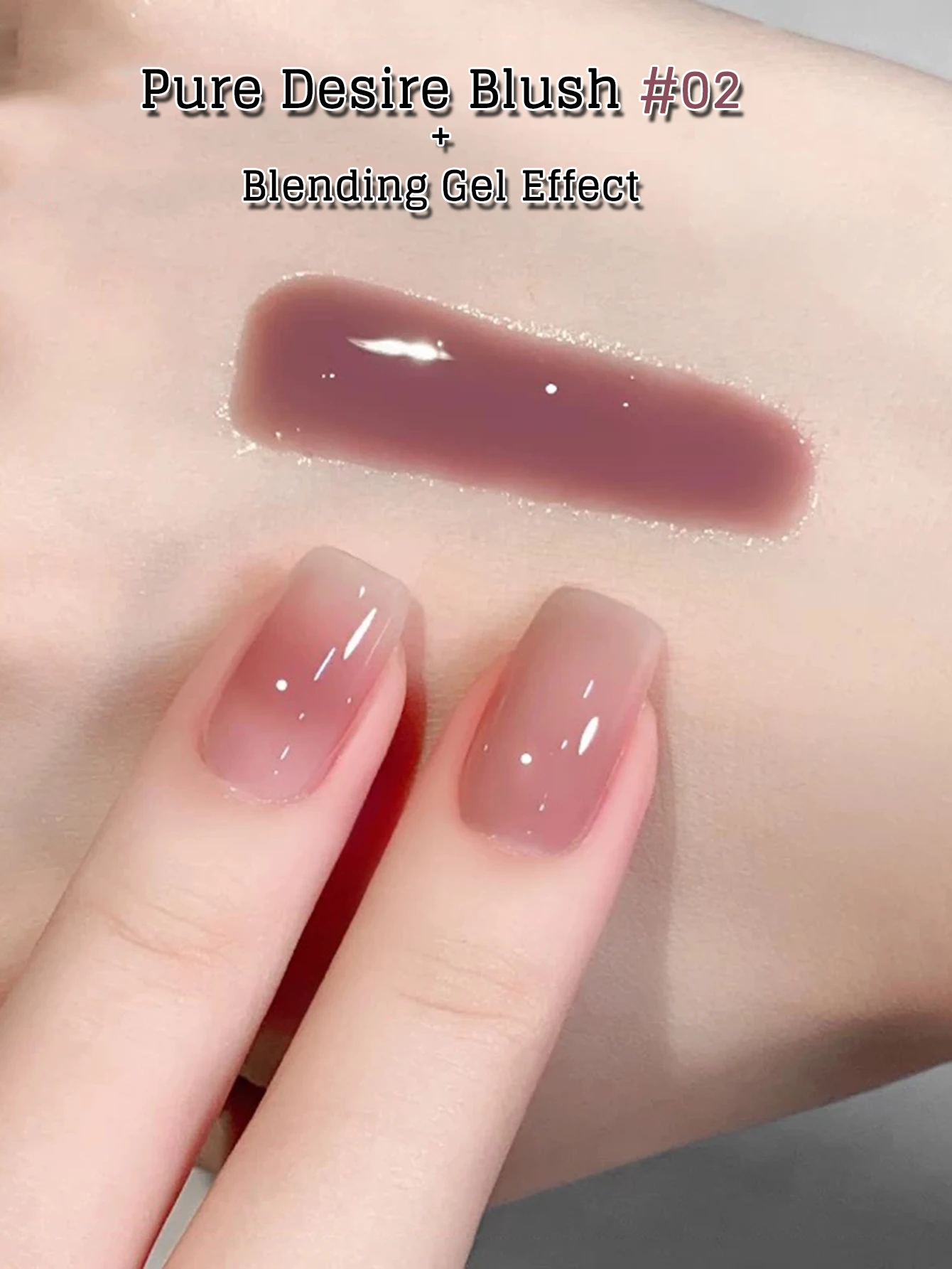 1-24 قطعة 12 مللي 2025 جديد مبيعا تبييض الجليد واضح أربعة مواسم الرغبة النقية أحمر الخدود الوردي هلام عارية هلام طلاء الأظافر الأحمر الأظافر #5