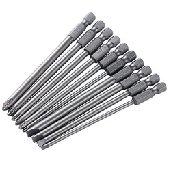 10pcs/Lot Hex Cross Head Screwdriver Bits Hex Shank Electric Long Screwdriver Bit Set Torx Drills Kit Power Tool Accessories New