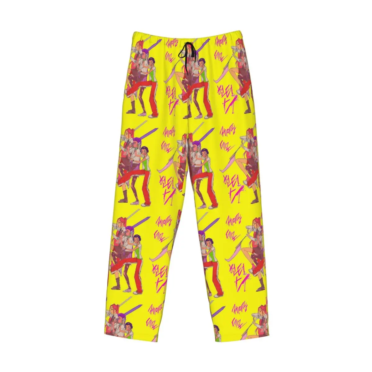 مخصص K-KPop D-Demon H-Hunters المشارك بنطلون بيجاما للرجال أنيمي الكرتون صالة النوم الرباط ملابس خاصة قيعان مع جيوب #3