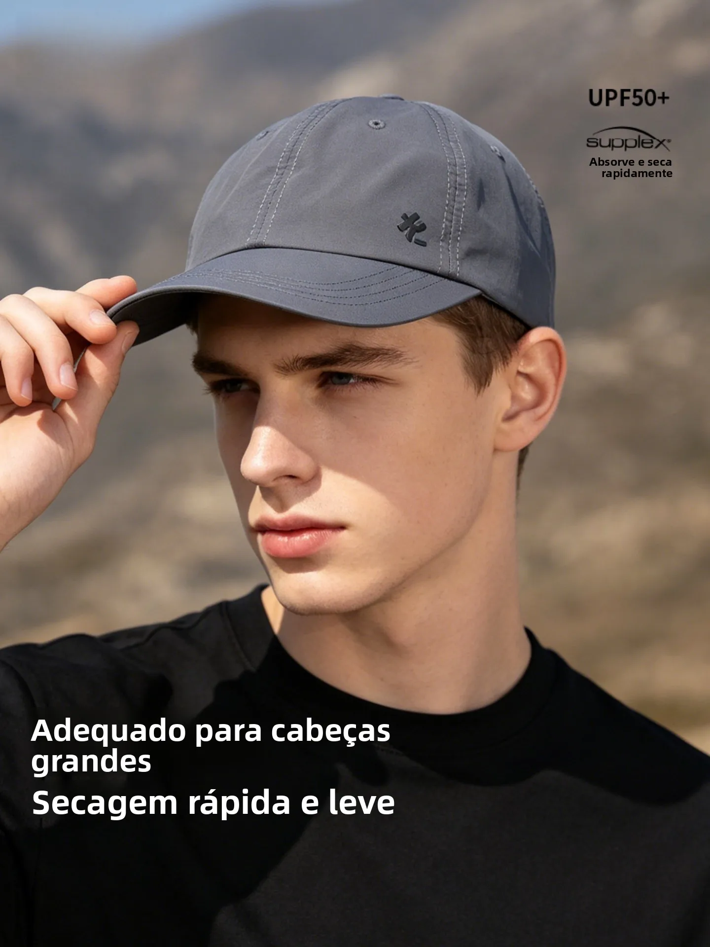 casquette-de-baseball-kenmont-pour-homme-protection-uv-legere-grande-circonference-sechage-rapide-printemps-ete-nylon-boucle-reglable