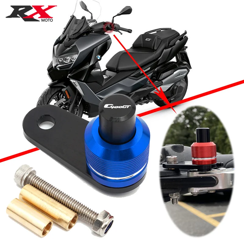 Motorcycle Accessories CNC Aluminum Brake Lever Parking Button Semi-automatic Lock Switch For BMW C400GT C 400GT C 400 2018-2022