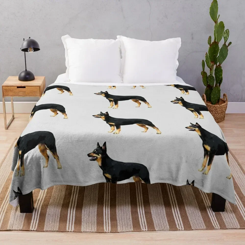 

Kelpie- Australian Black and Tan Kelpie Throw Blanket Luxury blankets ands Comforter Blankets