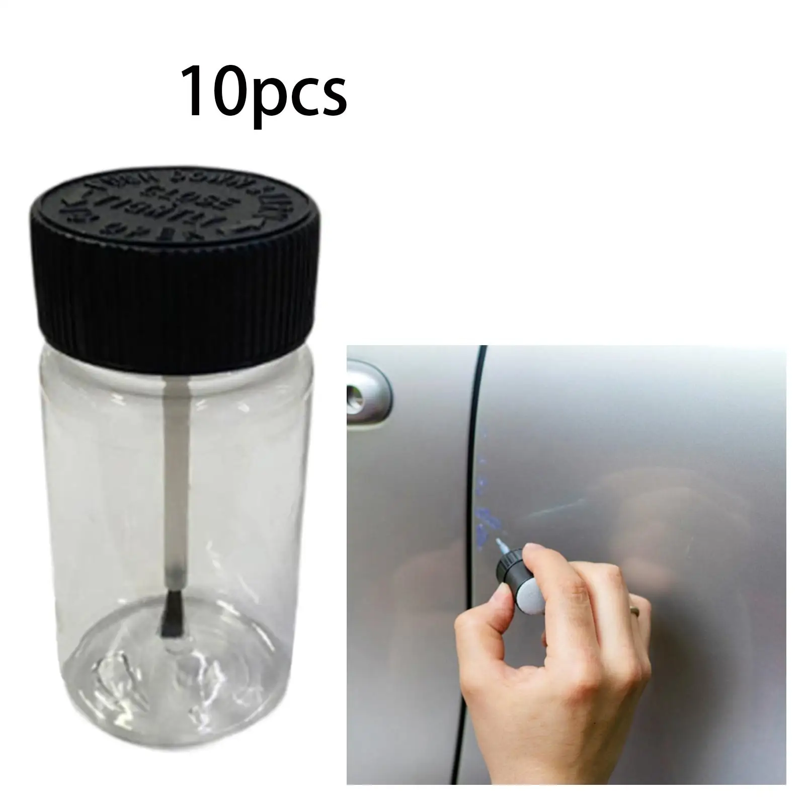 10Pcs Touchup Paint Applicator Bottles Reusable Fixing Wall, Stone Chips, Scratches, Car Surface Empty Touch up Paint Bottles