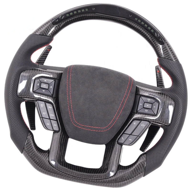 

2022 used car interior accessories Carbon Fiber swift Steering Wheel Steering Wheel racing For MUSTANG