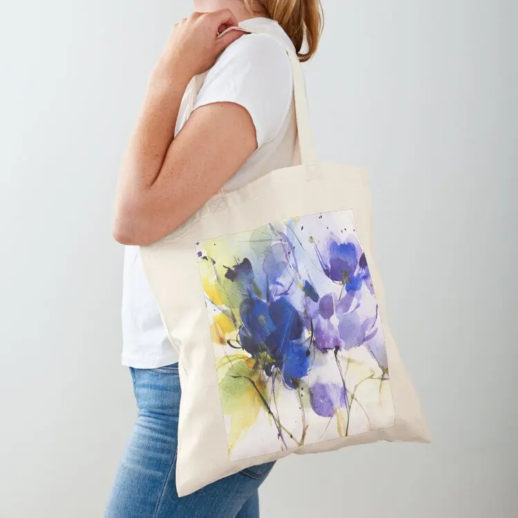 

Lovely purple Tote Bag tote bag screen canvas shopping bag shopper women foldable reusable