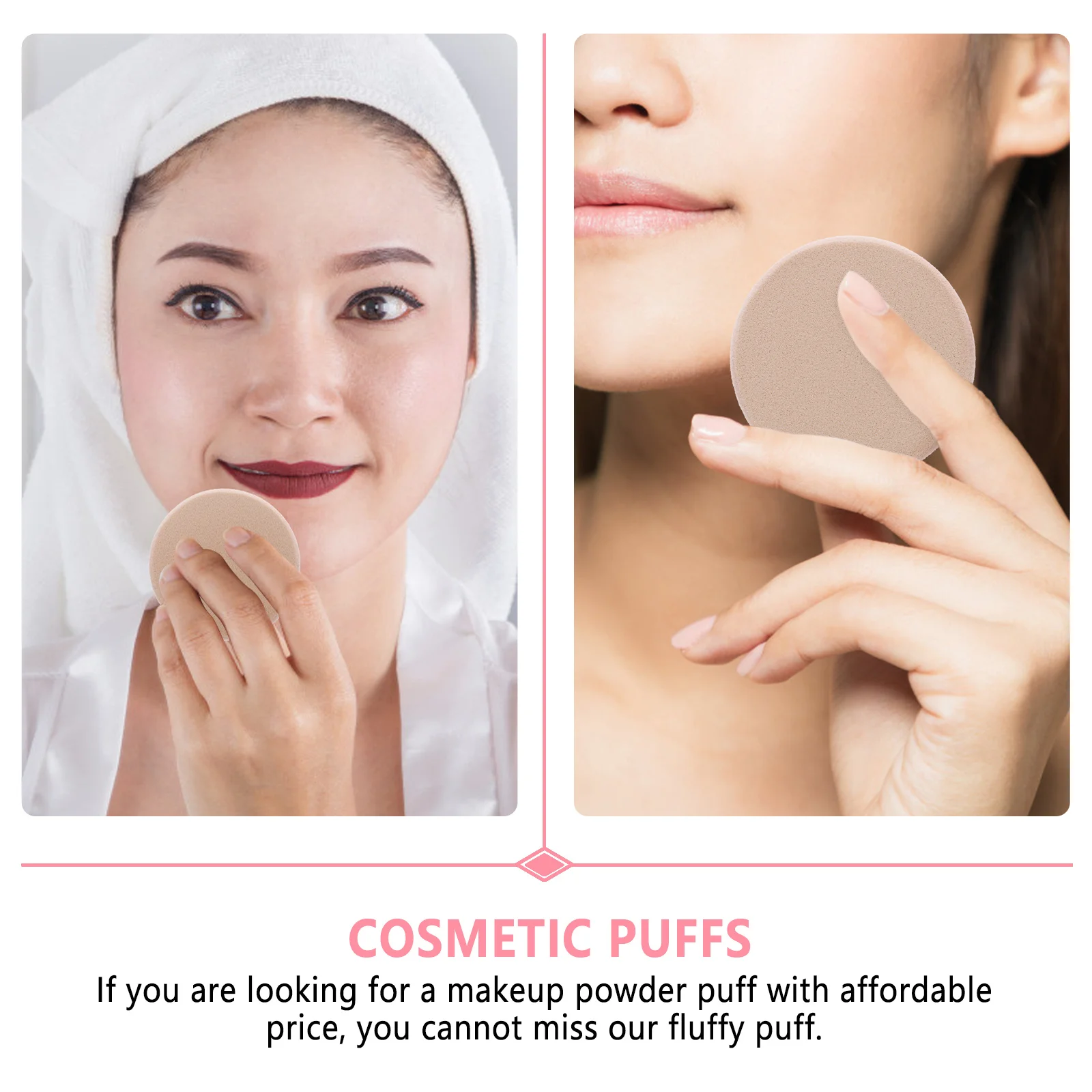 2 stuks poederdoos make-up spons blender voor foundation concealer gezichtsbladerdeeg spons compacte gezichtspoederdons