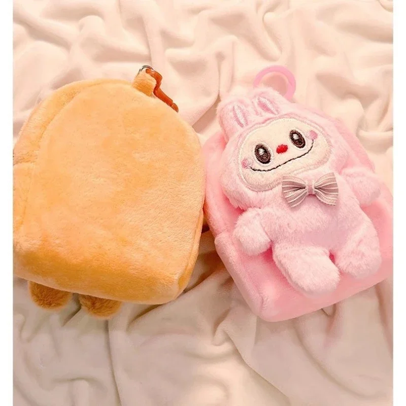 Labubu Plush Doll Coin Purse Cute Rabbit Earphone Bag Labubu Car Keychain Fashion Backpack Pendant Boys Girl&Child Holiday Gifts