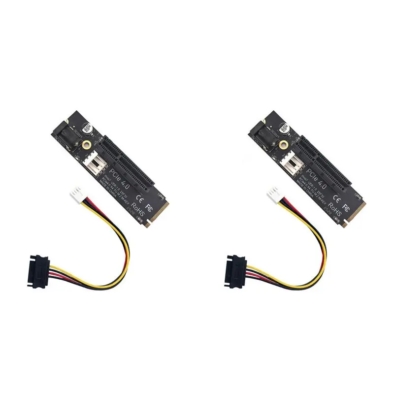 A98T 2X NGFF To PCI-E X4 Slot Convert Adapter M2 Port To PCIE Expansion Card Compatible With X1 X4 X8 X16 PCI-E PH47C
