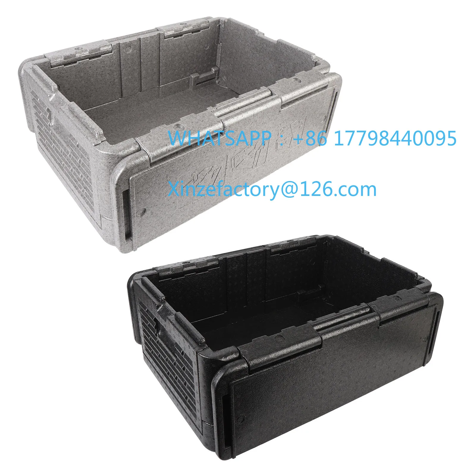 

Insulated Food Carrier Box 60L Large Capacity Folding Thermal Insulation Box for Outdoor Camping Picnic Insulated F