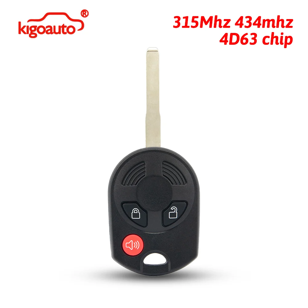 kigoauto FCC OUCD6000022 Remote head key 3 button 315Mhz 434mhz 4D63 chip HU101 blade for Ford Escape Transit Connect 2014-2018
