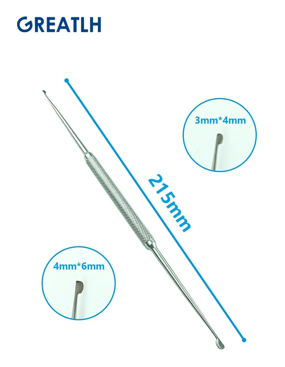 Coltello tipo D per rinoplastica Testa singola Naso a doppia testa Strumenti cosmetici Naso in acciaio inossidabile che modella il naso del coltello tipo D