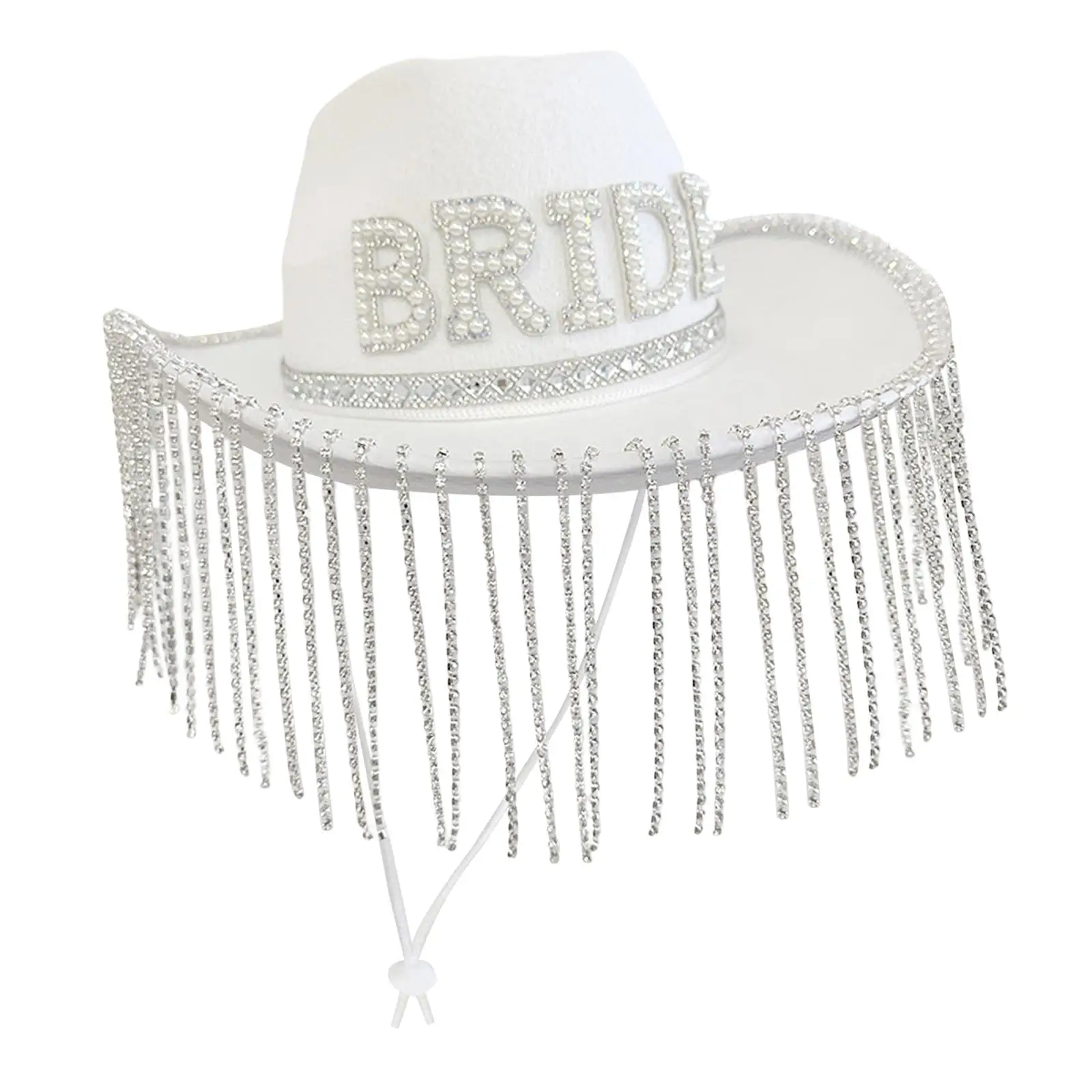 Cowgirl Hat Novelty Cap Adult Bride Cowboy Hat Bridal Shower Hat for Bridal Engagement Party Cosplay Holiday Dress up