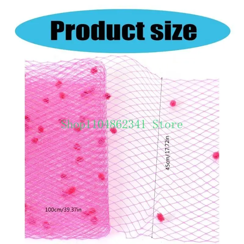 5ASD VEIL NETTING Ткань сетчатая лента Sinamay Fearnator Hat Bowknot Project