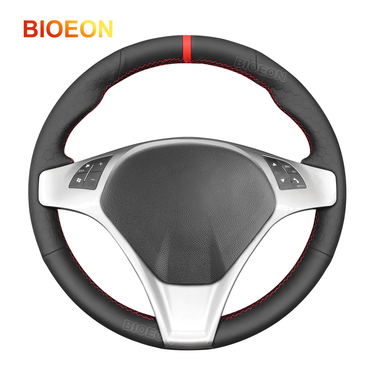 

Кожаный чехол на руль автомобиля Bioeon Black Hive для Alfa Romeo Giulietta 2010-2014/MiTo 2008-2015