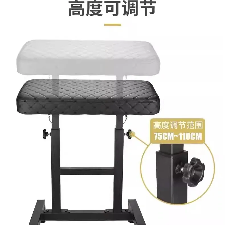 Robust Hand Bracket with Magnetic Tray and Foot-Adjustable Height, Stable Panel Support for Workshop and Assembly Tasks