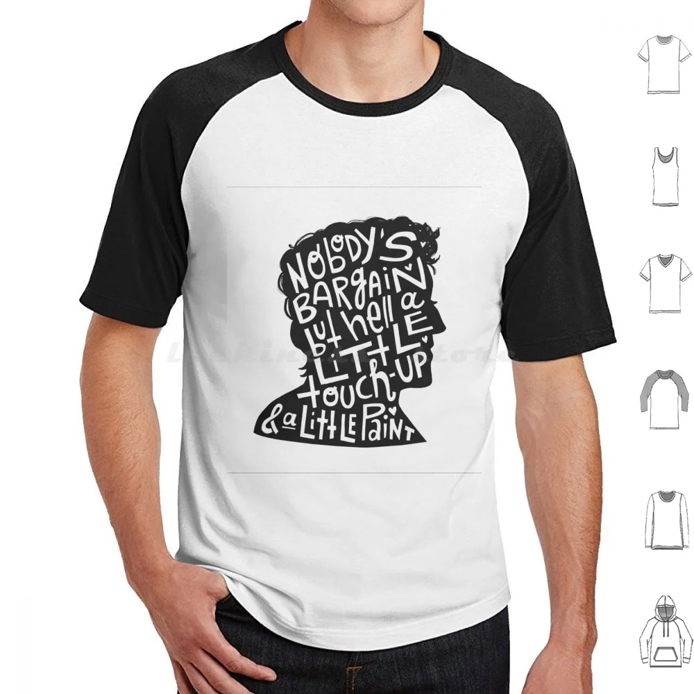 N'importe personne et # 39 ; S Bargain t-shirt hommes femmes enfants 6xl lettrage monochrome Springsteen Silhouette Portrait auto-estime typographie