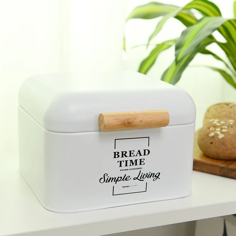 

S/L Metal Box Bread Storage Dinner Breakfast Organizer Sundries Make Up Accessories Container Rice Kitchen Items