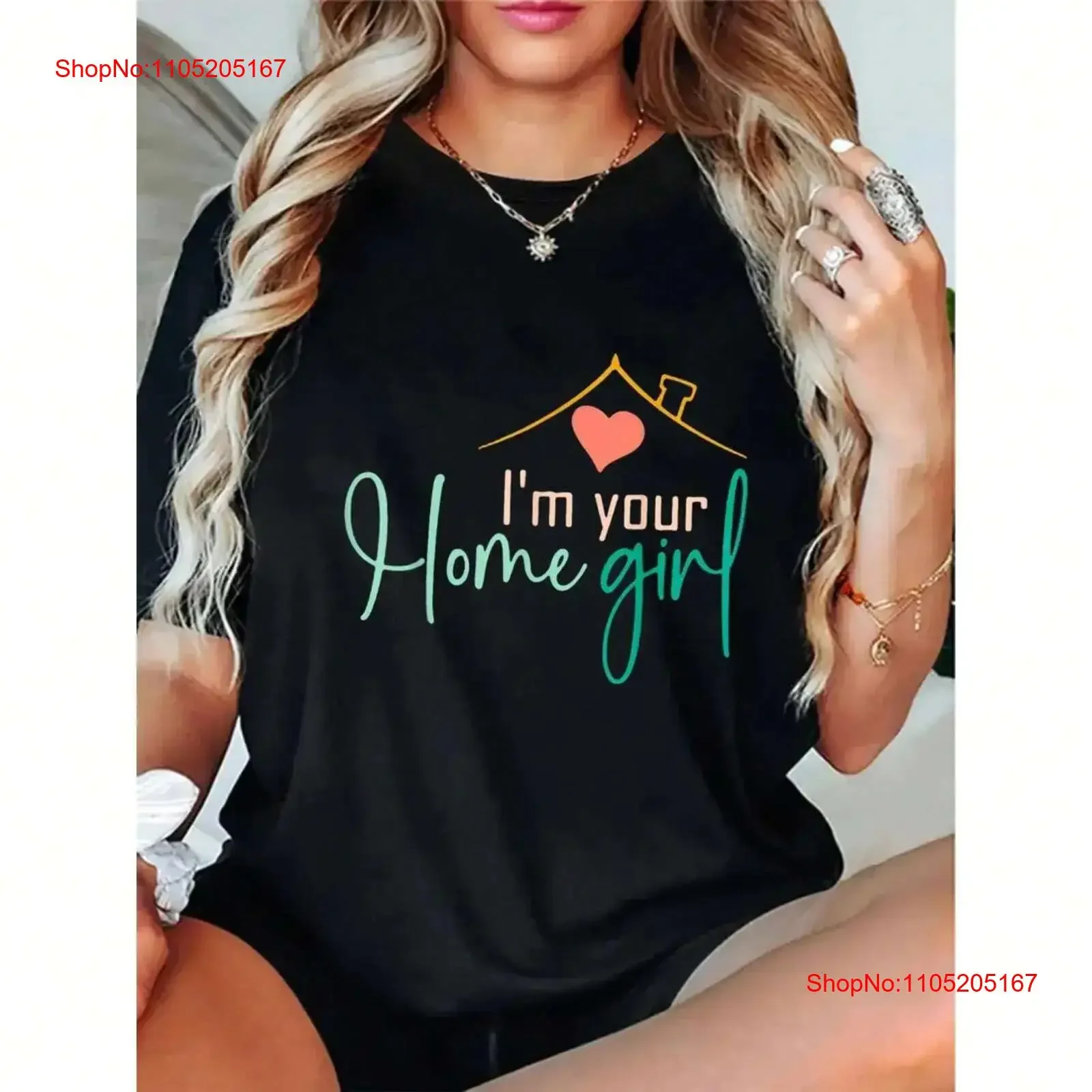 I am your home girl funny real estate agent T shirt casual short sleeved vintage Washed Slightly Casual Versatile fashion homme