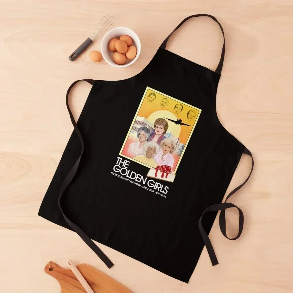 

The Golden Girls Poster Apron Women Kitchen'S Customizable Woman women's work men Apron