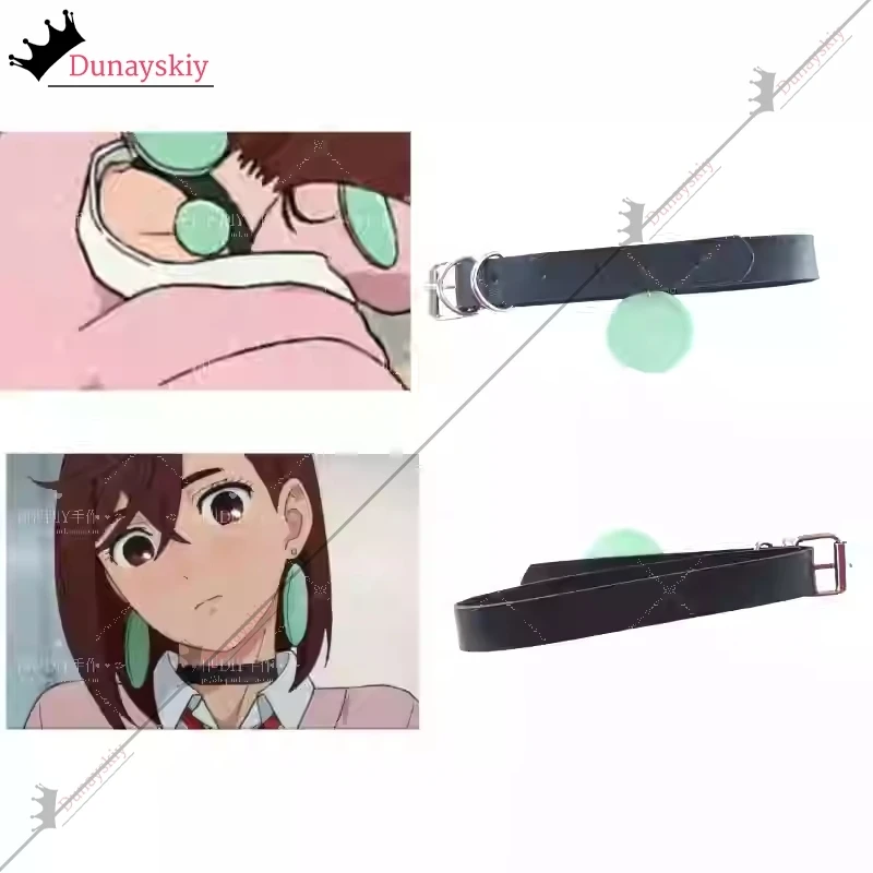 Dandadan momo ayase cosplay prop peruca marrom com 1 par brincos clipe colar feminino menina conjunto anime festa mostrar jogar acessório