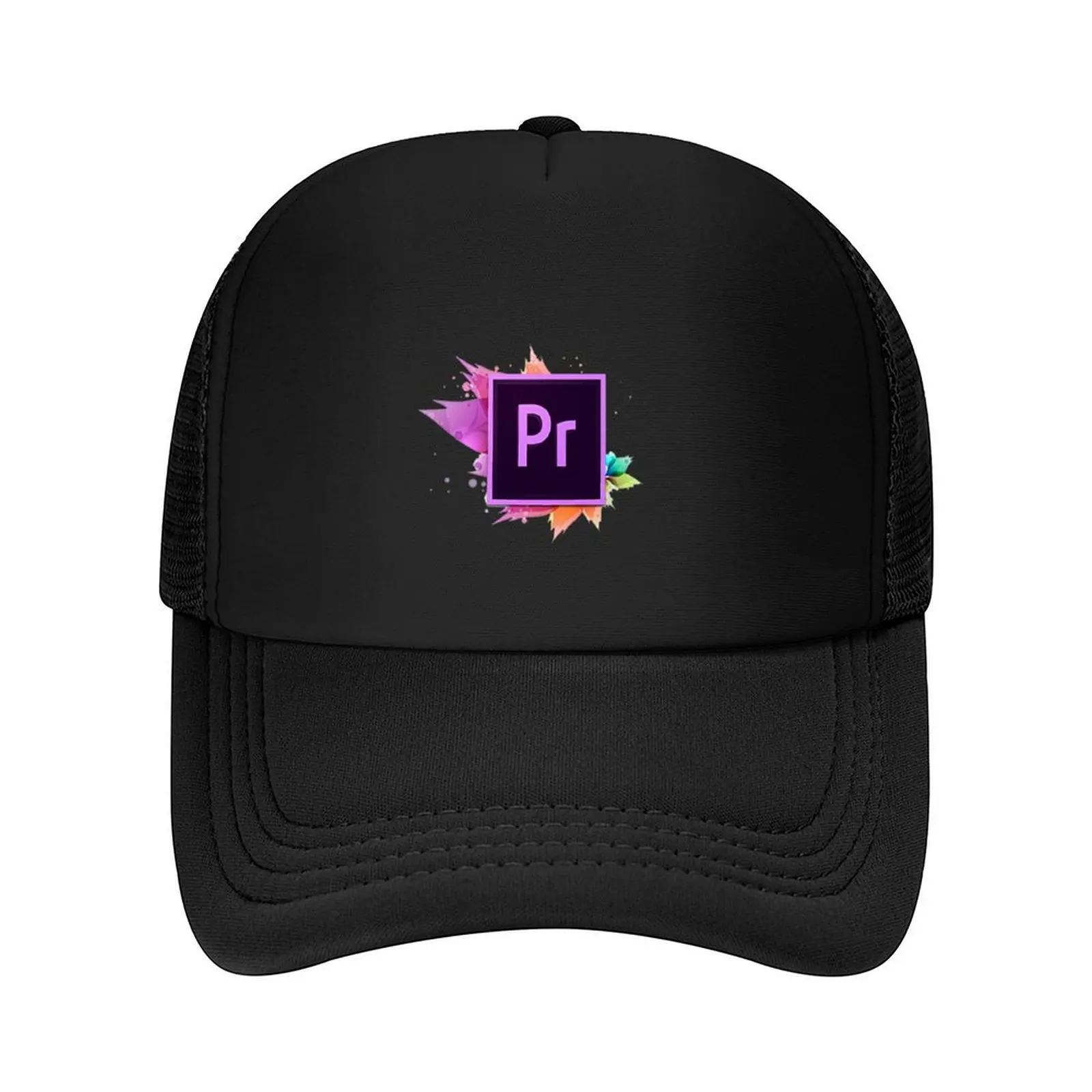 قبعة بيسبول Adobe Premiere Pro قبعة مزركشة جديدة في قبعة الرجبي للرجال والنساء